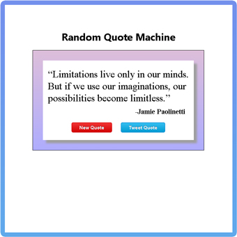 A random quote machine built in React.